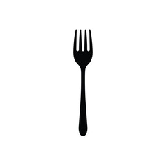 Fork Essential Vector Silhouette