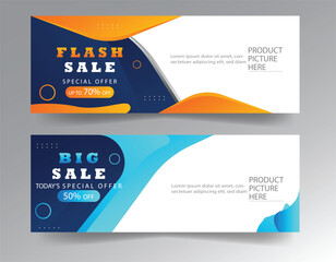sale banner template design  big sale  flash sale. modern banner design.
