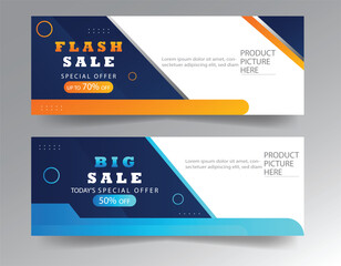 sale banner template design  big sale  flash sale. modern banner design.