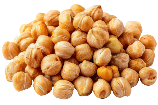 A close up shot of a pile of candlenuts, showing their texture and color variations in natural light