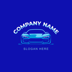 Modern car logo in vector style. Suitable for automotive, car rental, detailing, tuning, and repair branding projects.