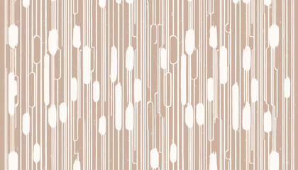 Abstract Geometric Seamless Pattern Trendy Beige and White Hexagon Design