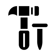 hammer glyph icon