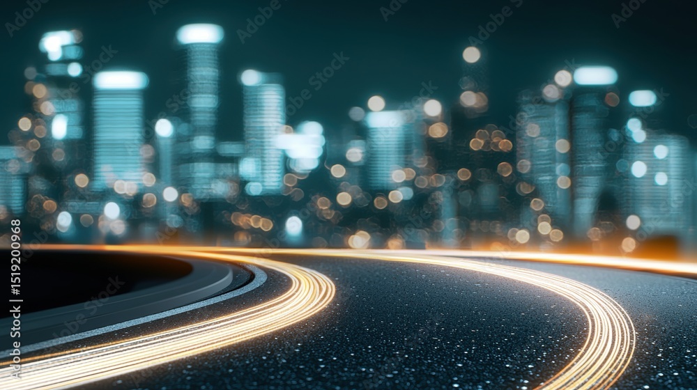 Poster overlay futuristic heads up display with interactive data elements and analytics.