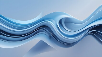 Fototapeta premium Blue Tech Wind Flow Abstract Background