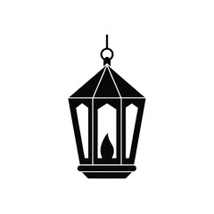 Lantern Bold Vector Silhouette