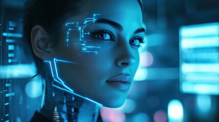 Cybernetic AI Intelligence Learning Human Behavior in 4D