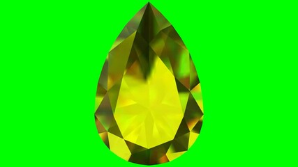 Pear shaped brilliant cut diamond rotating - Powered by Adobe