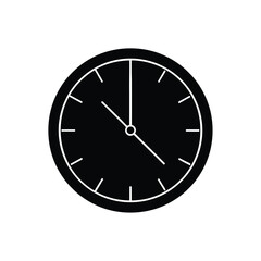 Modern Clock Simple Vector Design