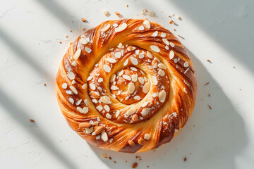 Delicious Spiral Almond Pastry