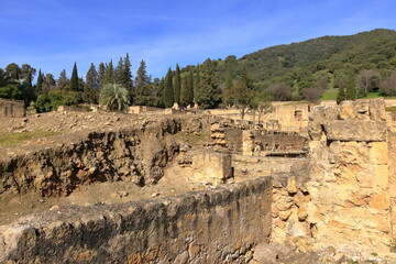 the old ruins of the Medina Azahara, Madinat al-Zahra, Cordoba, Andalucia, Spain