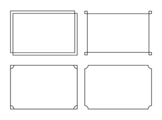 simple black border frame for decoration