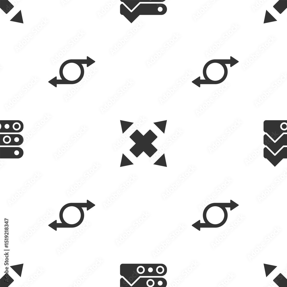 Poster set graph, chart, diagram, many ways directional arrow and arrow on seamless pattern. vector