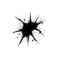 Abstract dark vector blob splatter design artistic graphic grunge element