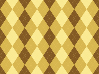 Elegant golden argyle pattern.  Perfect for backgrounds, textiles, or website design.  Sophisticated and timeless, this repeating diamond motif offers a touch of luxury and classic style.