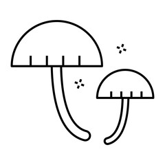 mushroom outline icon