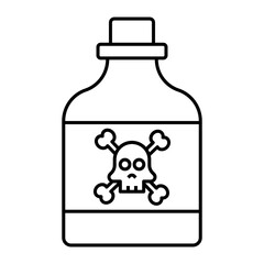 poison outline icon