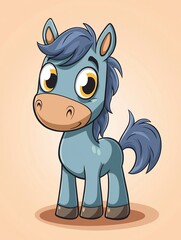 Cute cartoon pony
