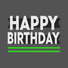 Obraz premium Modern happy birthday card design