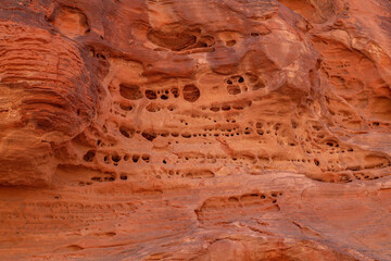 Aztec Sandstone, Early Jurassic geological formation of primarily eolian sand . Beehive rock...