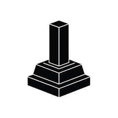 Podium Leadership Vector Silhouette