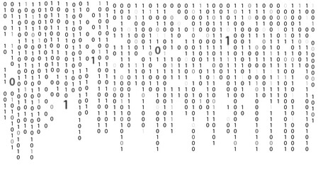 Background with numbers on screen binary code zero one computer code coding,falling binary code