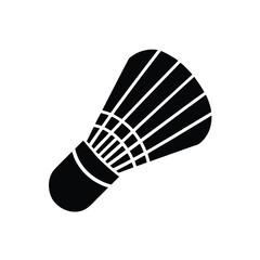 Shuttlecock Minimalist Vector Silhouette
