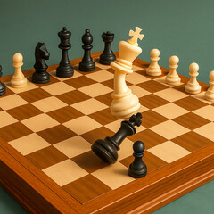 chess pieces on a chessboard