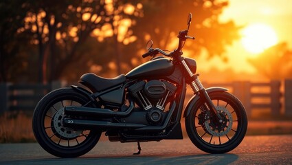 Obraz premium motorcycle on the road