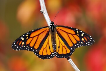 Monarch Butterfly Majestic Wings, Vibrant Colors, Autumn Beauty