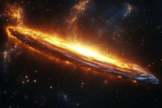 Vibrant Cosmic Energy Ring in Deep Space galaxy cosmos universe astronomy celestial star formation