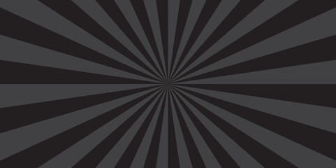 	
Vector sunburst pattern black and gray design. Vintage sunrays illustration swirl grunge backdrop line. sun beam vector banner design and comic burst gradient concept pattern.