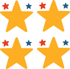 Obraz premium star spangled banner icon sheet
