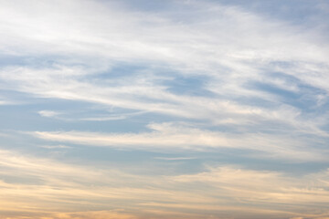 Obraz premium Sunset sky and evening glow