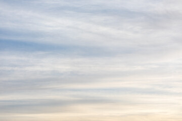 Sunset sky and evening glow