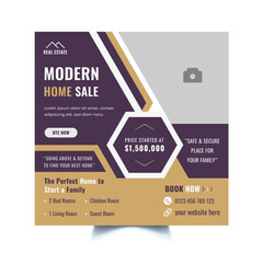 Real estate social media post template
