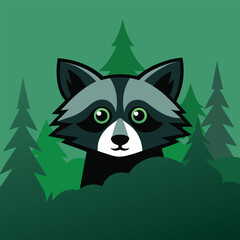 Cute Animals Silhouette & Line Vector