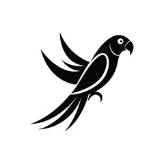 Parrot Colorful Vector Silhouette