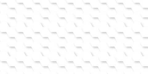 White hexagonal geometric hexagon polygonal pattern background. seamless bright white web cell and triangle abstract honeycomb background. white and gray backdrop wallpaper.