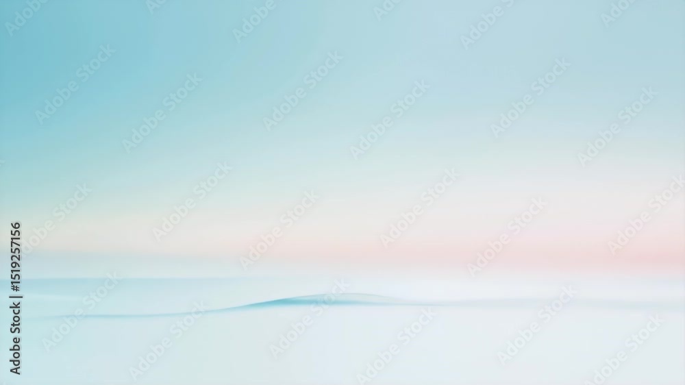 Poster 明るい青とピンクの夕日の背景とテクスチャ 抽象的な水面、穏やかな海と水平線に最適