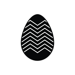 Easter Egg Subtle Vector Silhouette