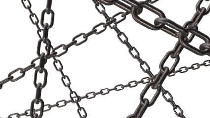metal chain isolated