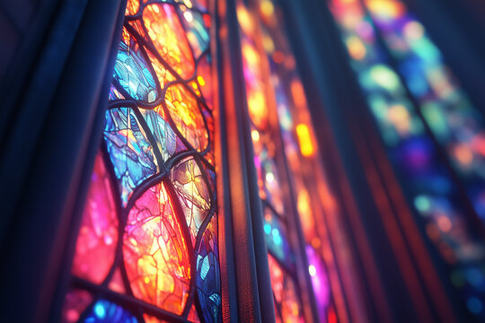 stained glass window in church