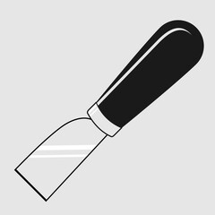 Leather Cutting Knife. Vector illustration