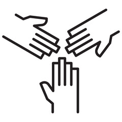 Cooperative Line Icon Set