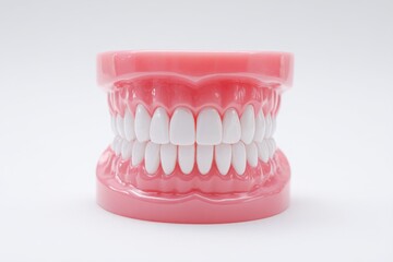 Obraz premium Dental model showing full set of teeth