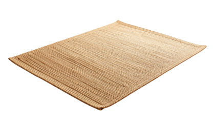 Elegant Minimalist Straw Beach Mat with a Refined D Isolated on solid white Background