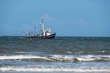 Krabbenkutter vor Spiekeroog.
