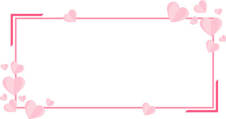 Rectangle Frame Valentine's Day