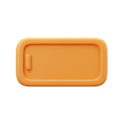 3d rendered illustration of a low battery icon on white background ready for usage